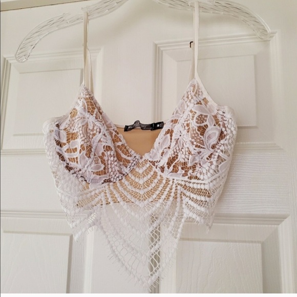 For Love and Lemons White Bra XS - Picture 2 of 4
